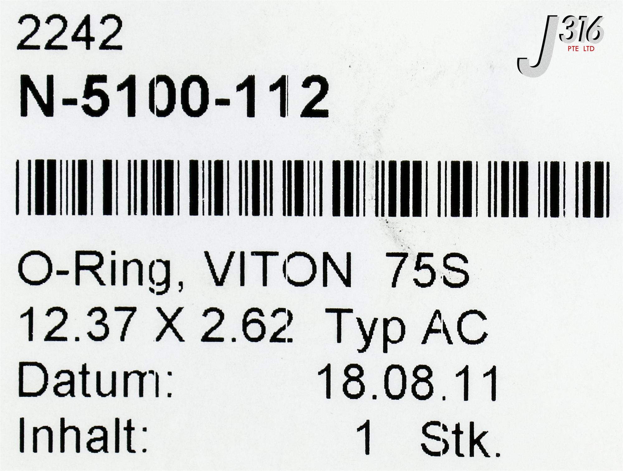 23859 VAT SEAL KIT VACUUM, P/N: 82535-01 (NEW) 82057-R1 | eBay